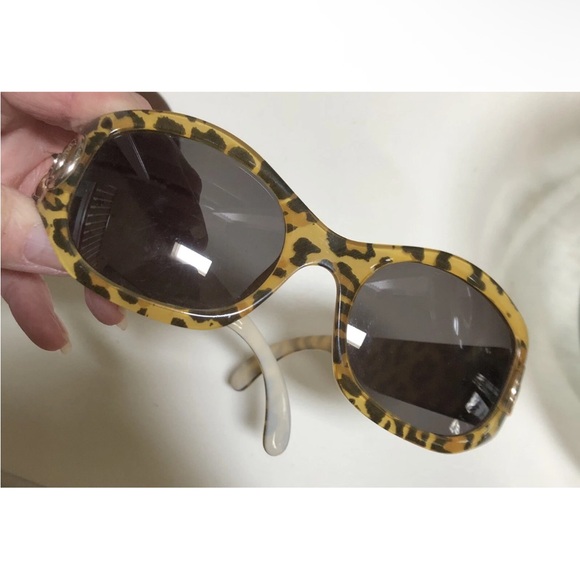 CHRISTIAN DIOR Animal Print Sunglasses. Orig Owned By Trina The Rapper - Picture 1 of 6